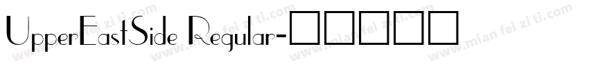 UpperEastSide Regular字体转换